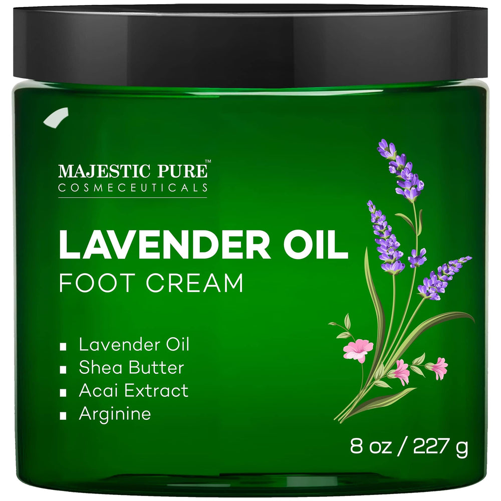 Majestic Pure Crème pieds lavande – moment de détente grâce au parfum lavande.
