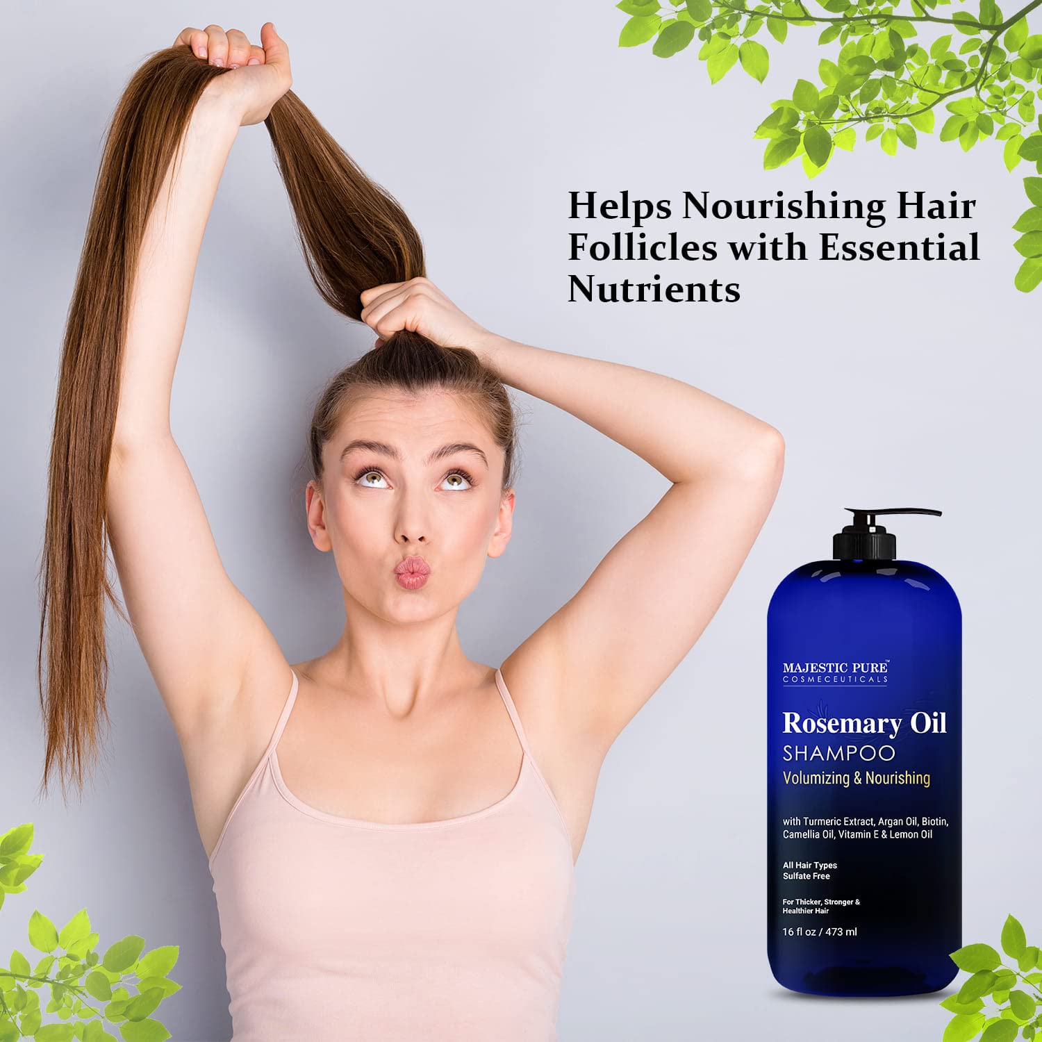 Formule sans sulfates adaptée à tous les types de cheveux.