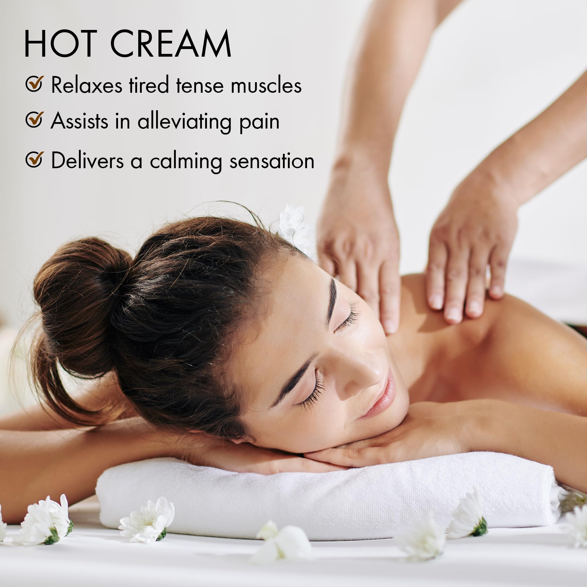 Ambiance spa à domicile avec Majestic Pure Hot Cream.