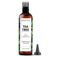 Majestic Pure huile d'arbre à thé – bouteille avec applicateur pour une application propre