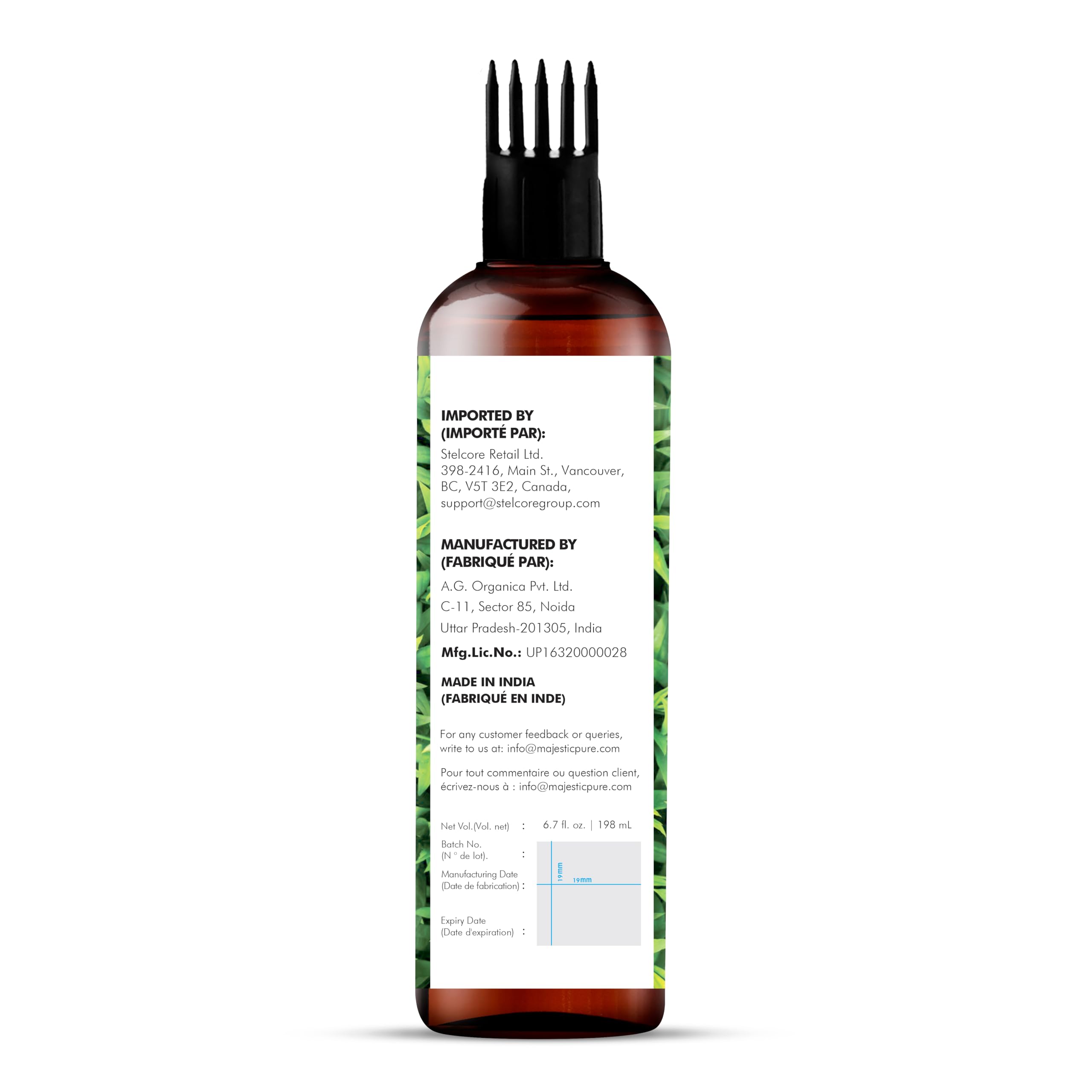 Majestic Pure huile arbre à thé – massage du cuir chevelu pour confort