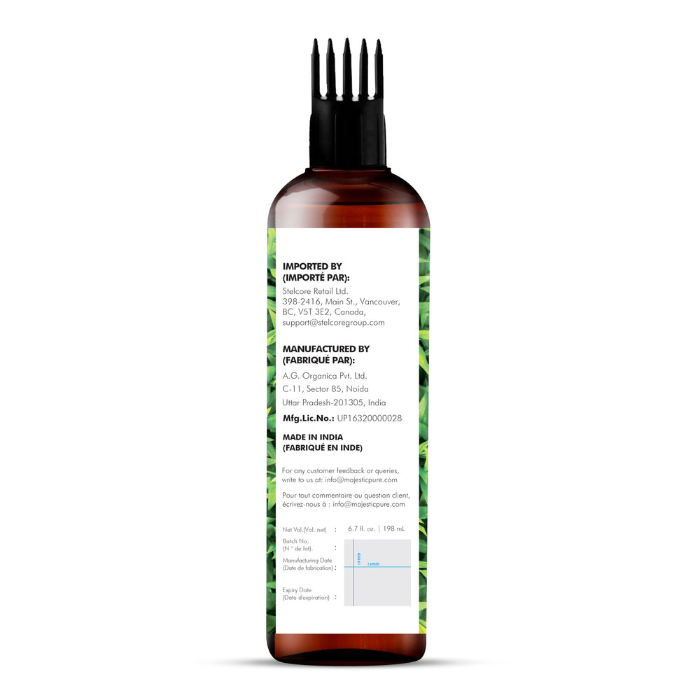 Majestic Pure huile arbre à thé – massage du cuir chevelu pour confort