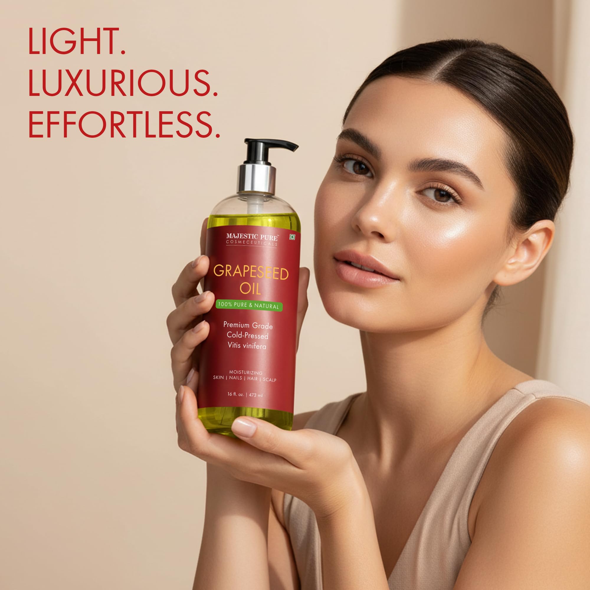 Majestic Pure Huile Graines de Raisins – soin nourrissant pour cheveux