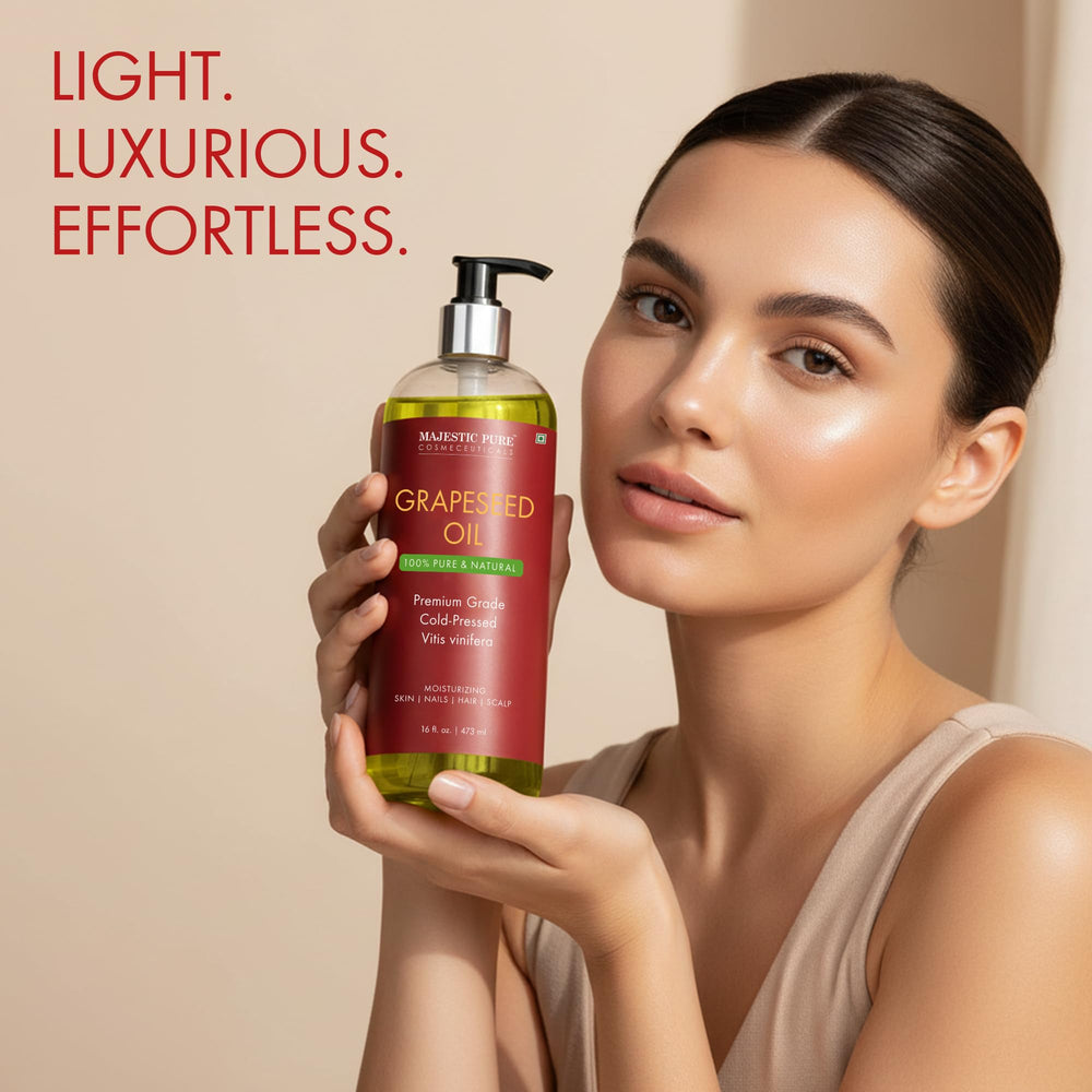 Majestic Pure Huile Graines de Raisins – soin nourrissant pour cheveux