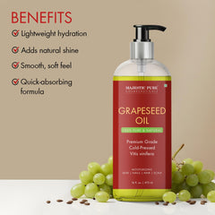 Majestic Pure Huile Graines de Raisins – hydratation légère pour peau et corps