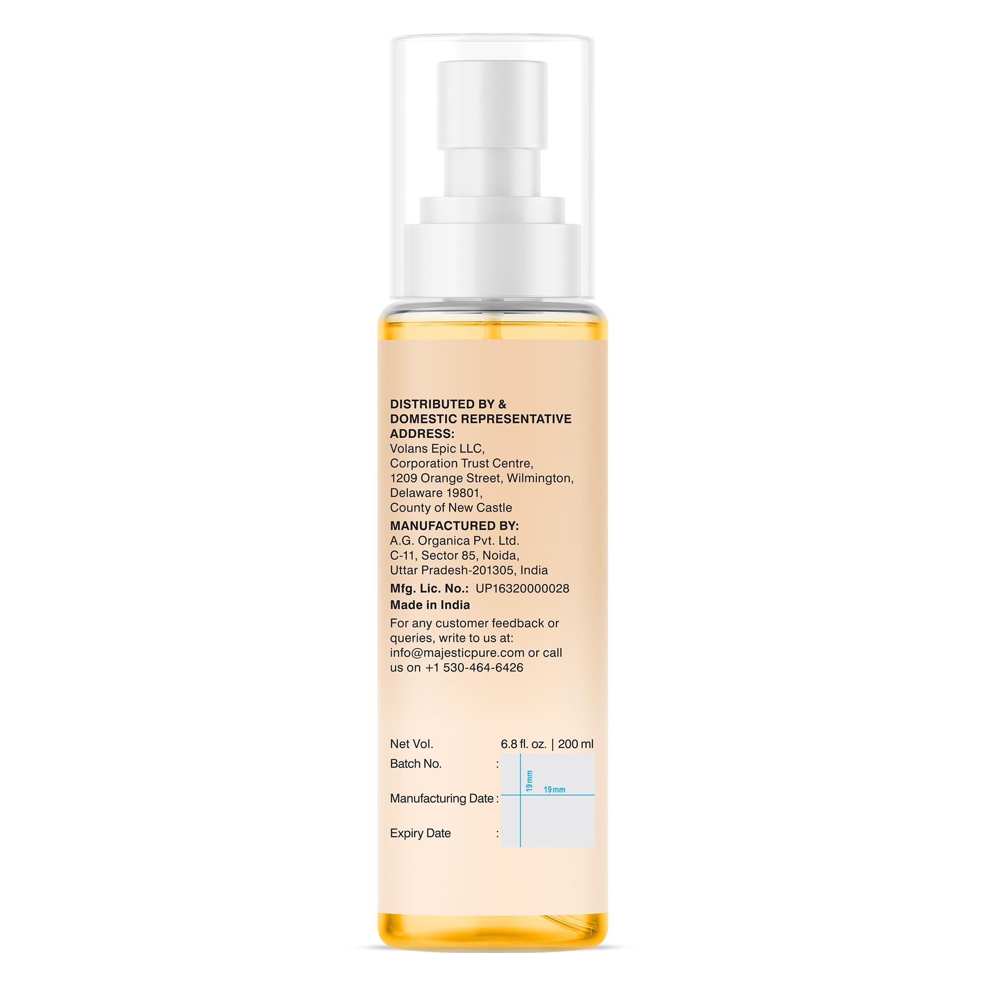 Majestic Pure peau hydratée – sensation soyeuse et durable après utilisation.