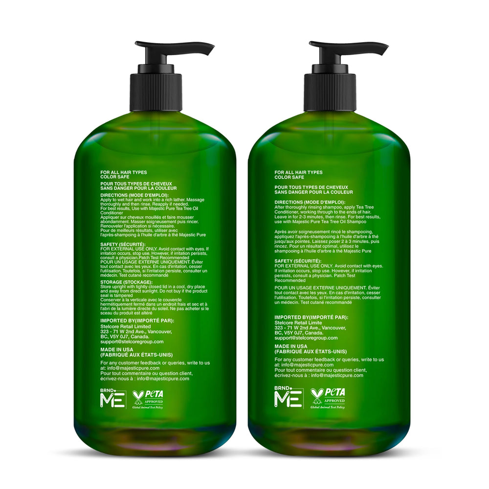 Logo cruelty-free de Majestic Pure sur l’emballage.