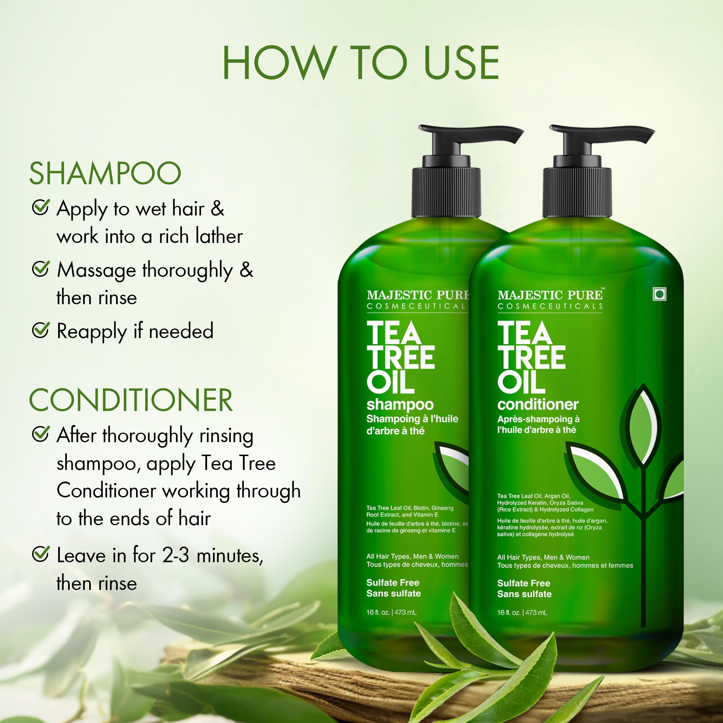 Test d’allergie proposé avant utilisation du Majestic Pure Tea Tree.