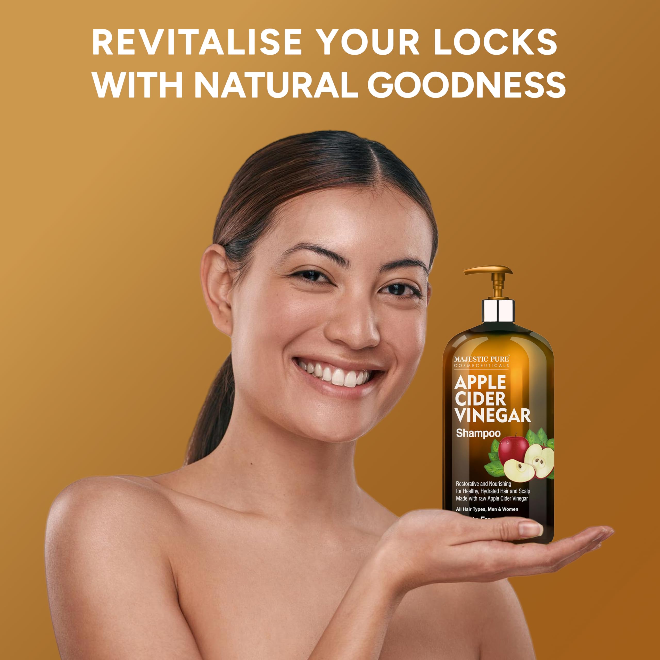 Majestic Pure Shampoing emballage reutilisable et clair pour un usage responsable.