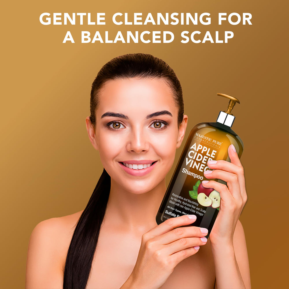 Majestic Pure Shampoing pompe pratique pour doser facilement sans gaspillage.