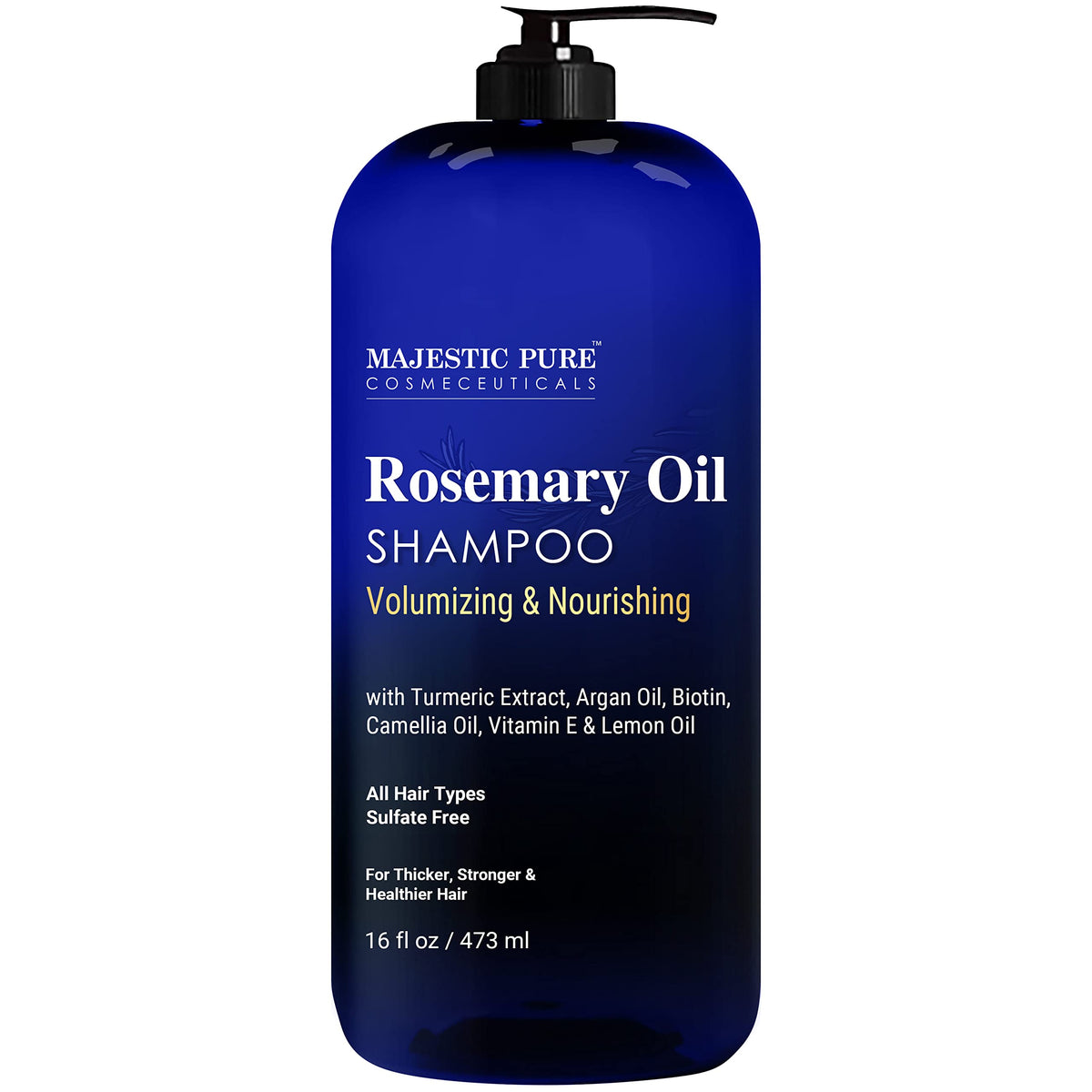 Majestic Pure shampooing romarin pour croissance et volume capillaire.