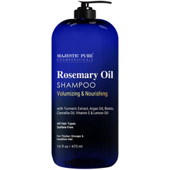 Majestic Pure shampooing romarin pour croissance et volume capillaire.