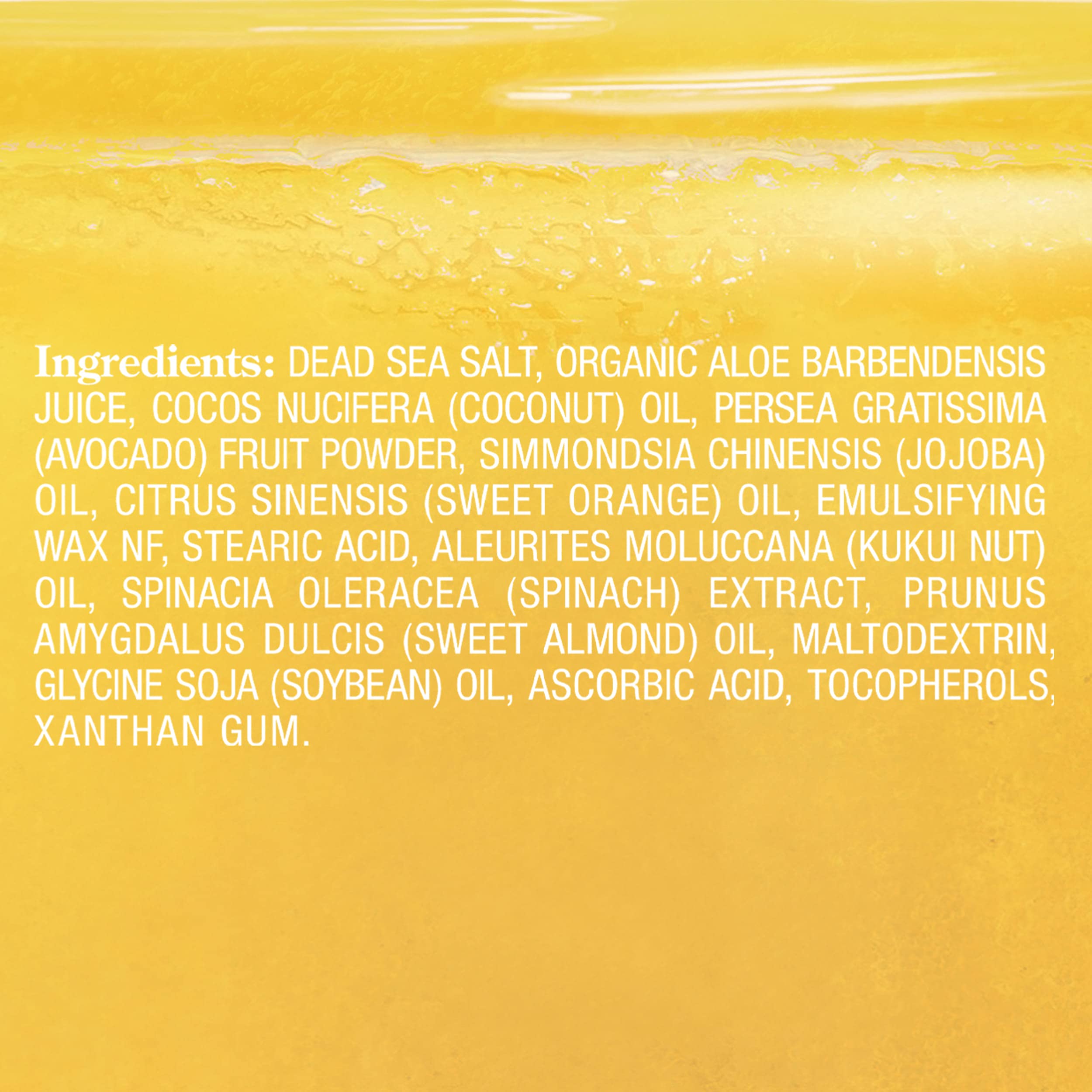 Dead Sea salt crystals featured in Majestic Pure Sweet Orange Body Scrub.
