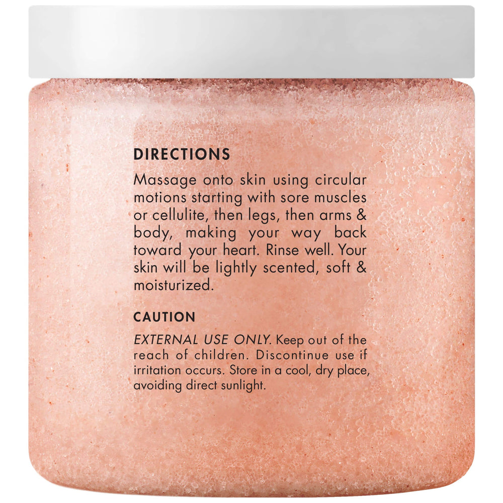 Texture des grains salés Majestic Pure – exfoliant hydratant et revitalisant.