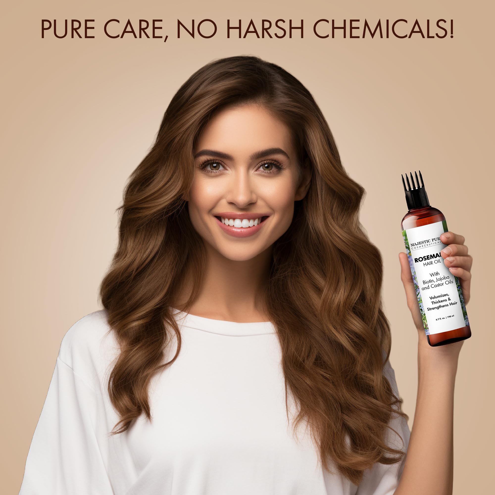 Romarin Majestic Pure, nourrissant et revitalisant pour cheveux au quotidien.
