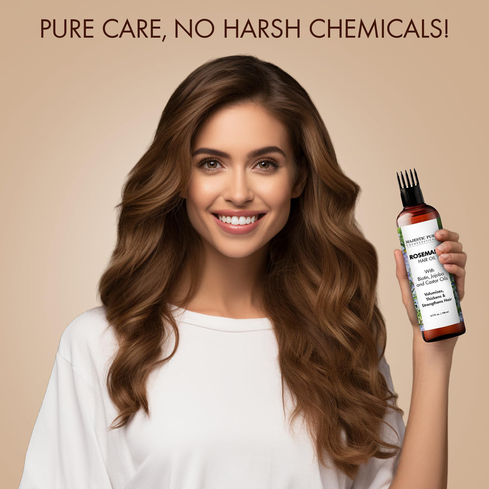 Romarin Majestic Pure, nourrissant et revitalisant pour cheveux au quotidien.