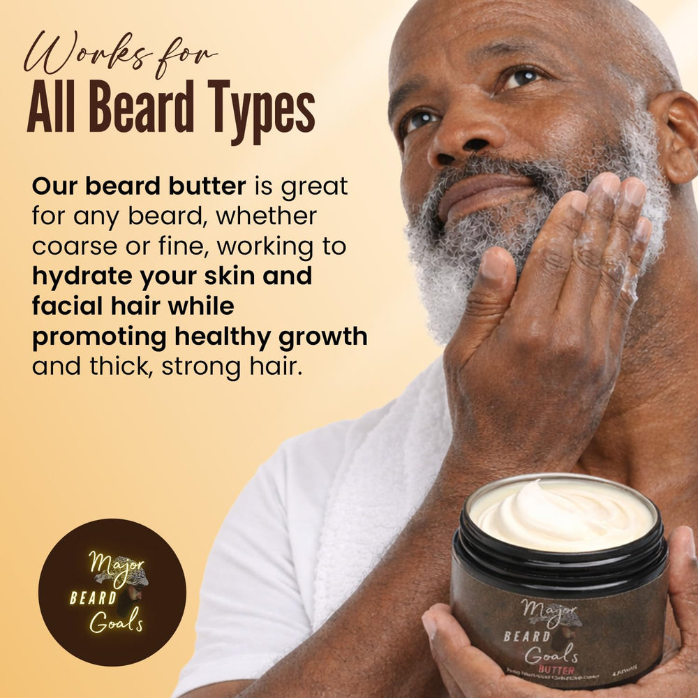 Major Beard Goals Douceur et discipline – barbe plus lisse et maîtrisée.