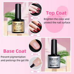 Major Dijit base et top coat pour finition durable des ongles