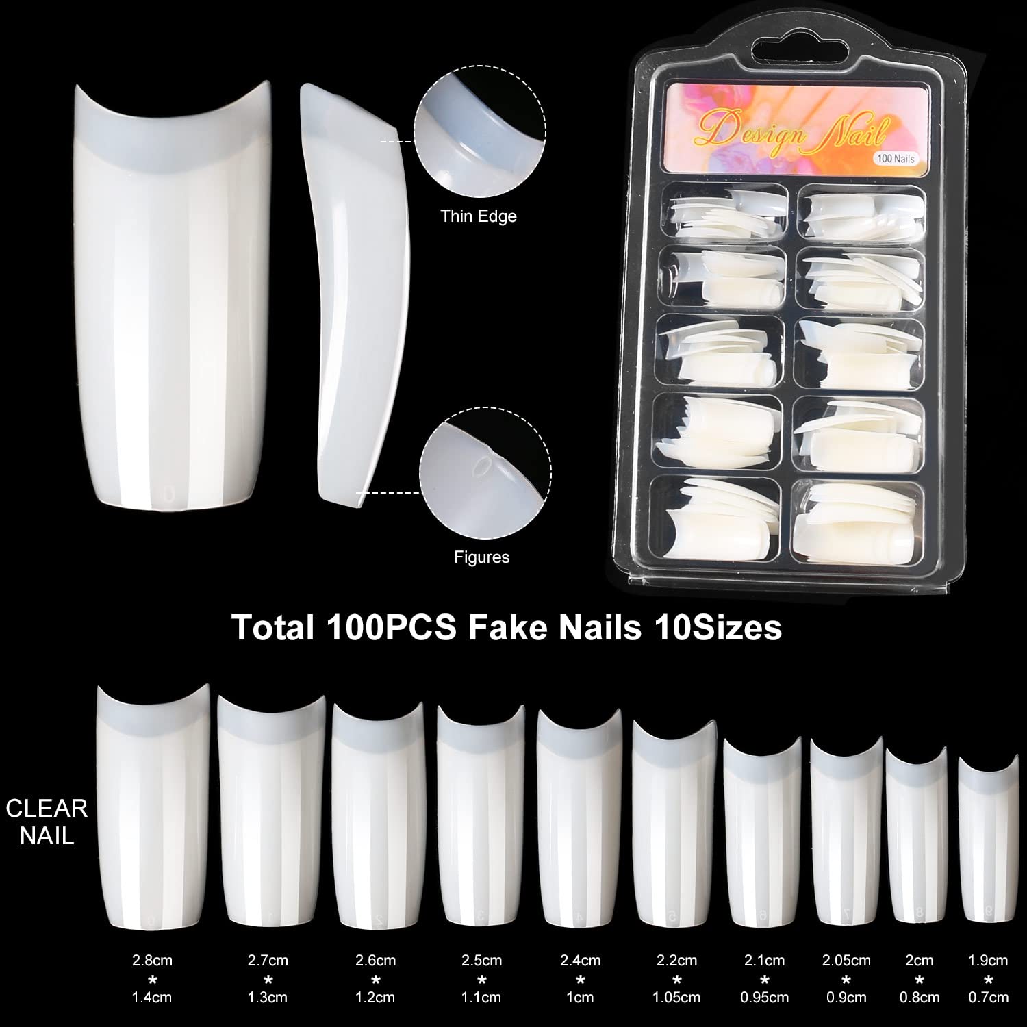 Formes d’ongles Major Dijit pour tester différentes longueurs.