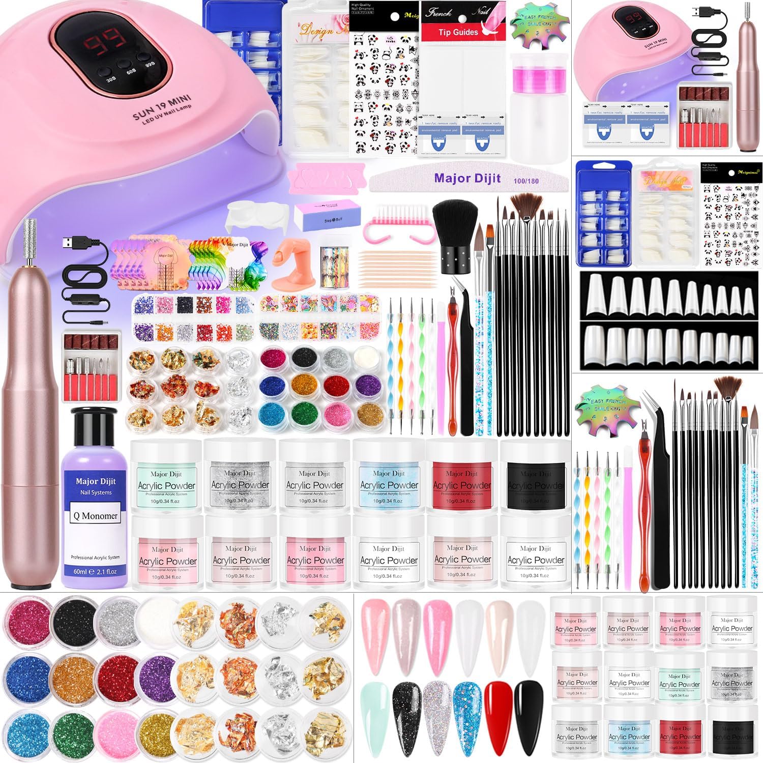 Major Dijit kit-lampe-uv-led-36w : durcissement rapide du vernis et polissage.
