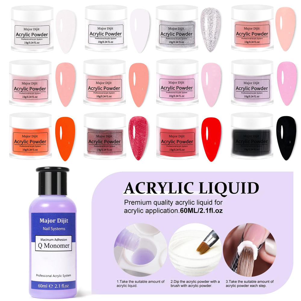 Liquide acrylique Major Dijit pour une application fluide.