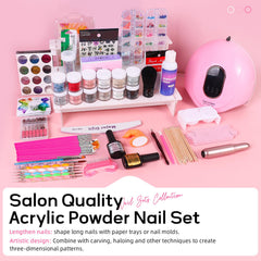 Major Dijit poudre acrylique 12 couleurs pour créer des ongles personnalisés