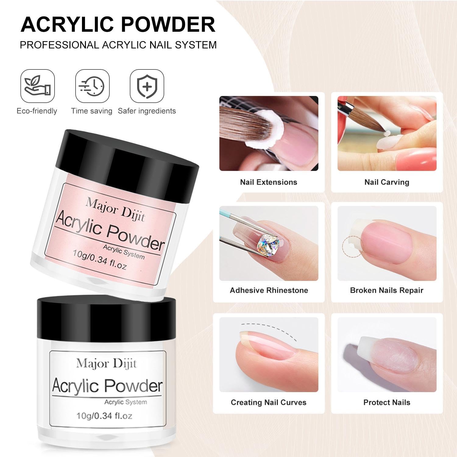 Major Dijit Strass Ornements pour personnaliser l'art des ongles.
