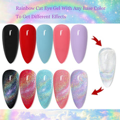 Major Dijit vernis gel 9D, reflets holographiques qui varient selon la lumière.