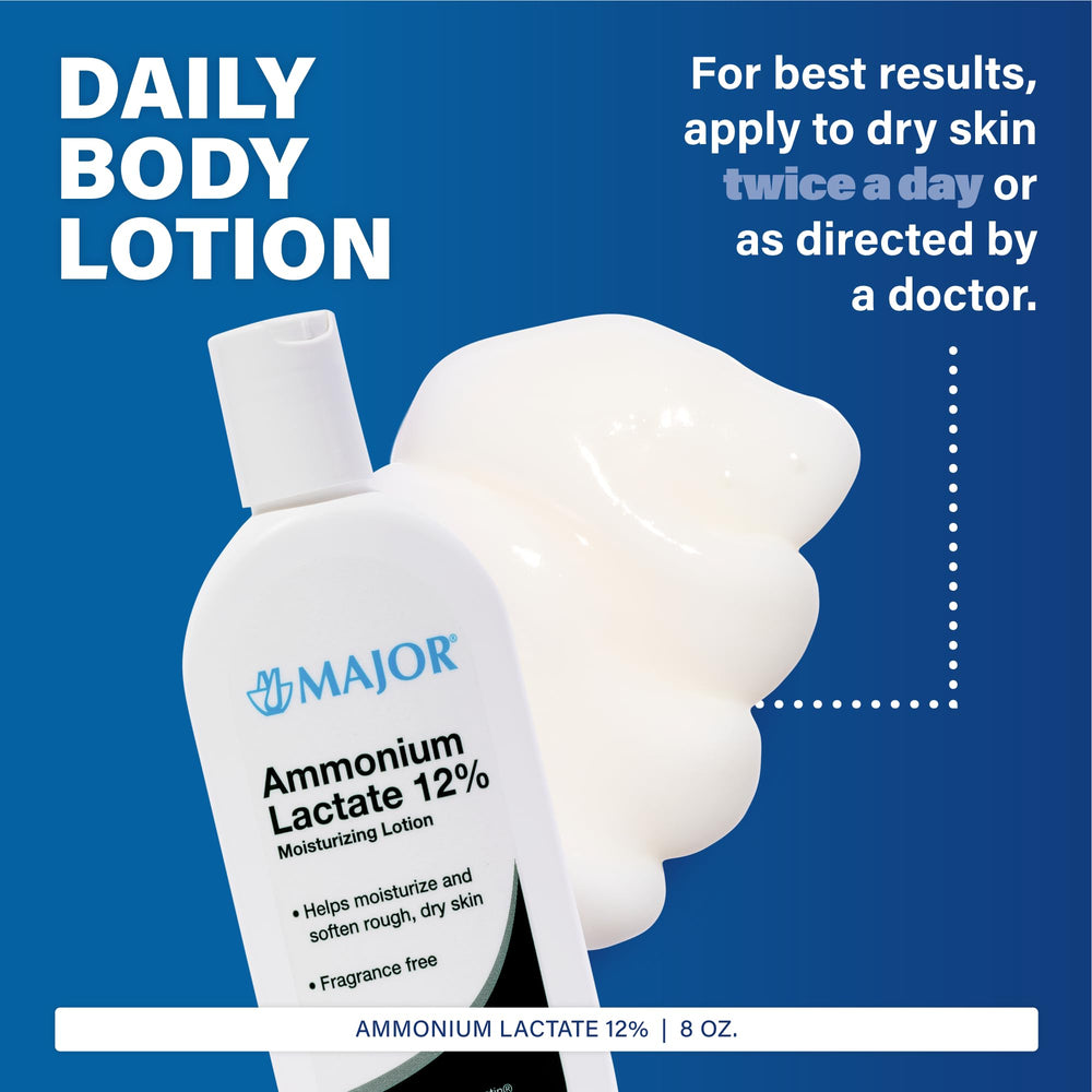 MAJOR lotion lactate 12% application rapide, soin quotidien.