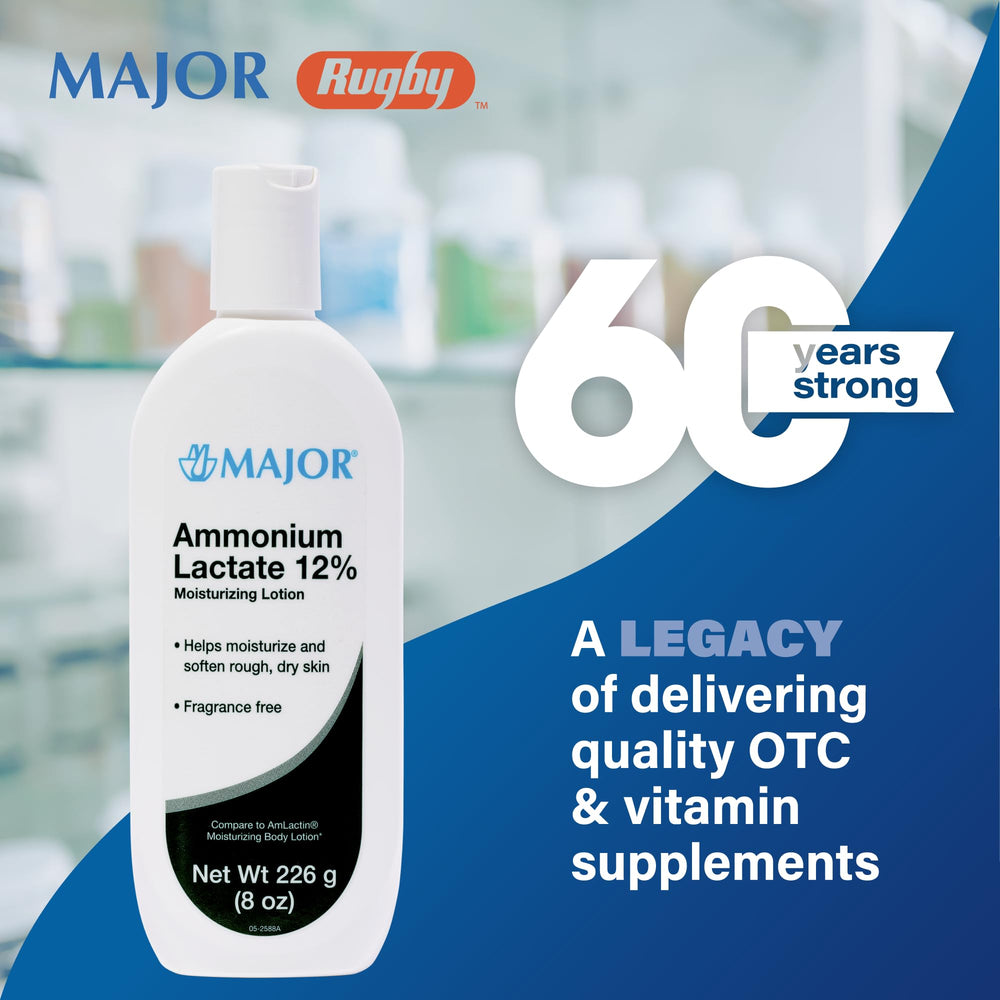 MAJOR lotion lactate 12% douceur peau, texture légère pour usage quotidien.