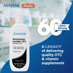 MAJOR lotion lactate 12% douceur peau, texture légère pour usage quotidien.
