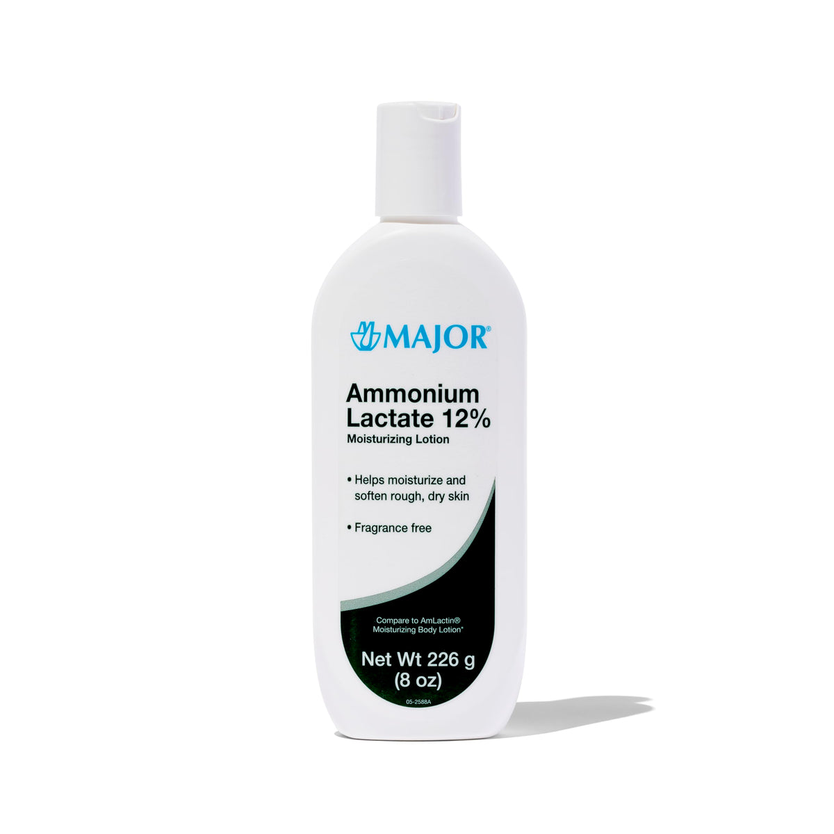 MAJOR lotion lactate 12% avec pompe, hydratation douce pour peau sèche.
