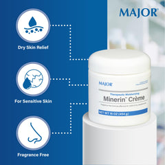 MAJOR Minerin Créme — texture onctueuse sans parfum pour peau sensible.