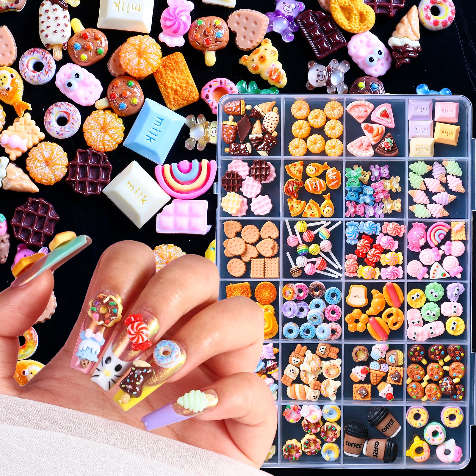 Majordijit charmes bonbons 3D: ajoute un aspect gourmand à vos ongles.