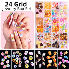 Majordijit charmes glace 3D: couleurs vives pour décorations estivales sur ongles.