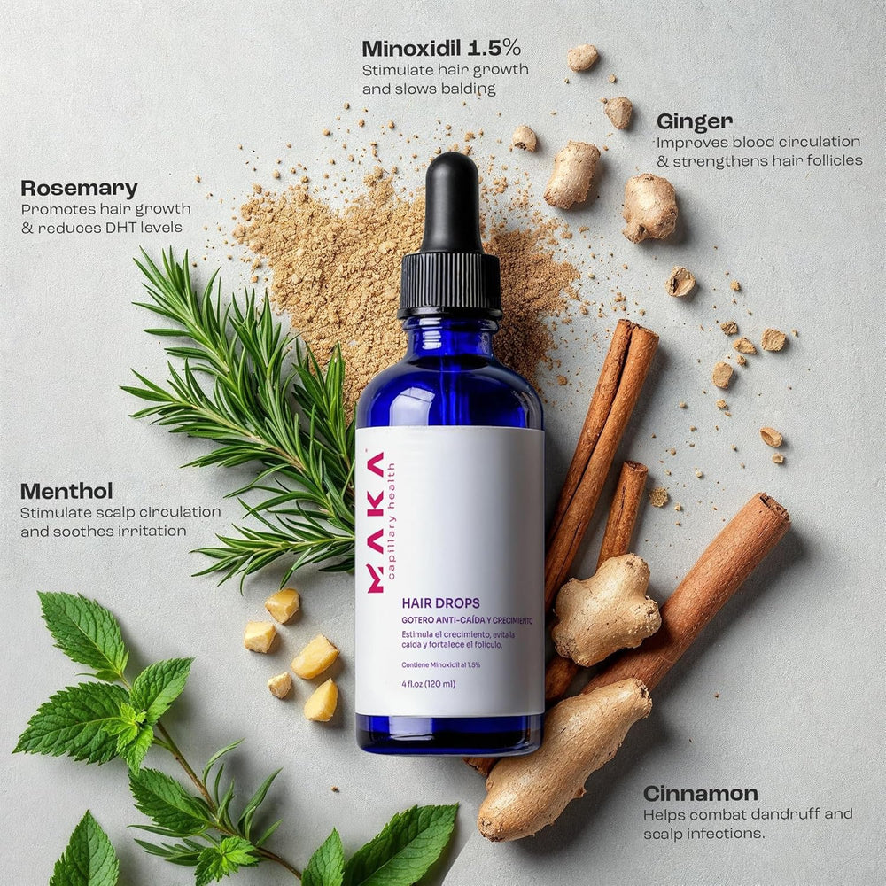 Maka Capilar Health formulation gingembre et romarin revitalisant le cuir chevelu