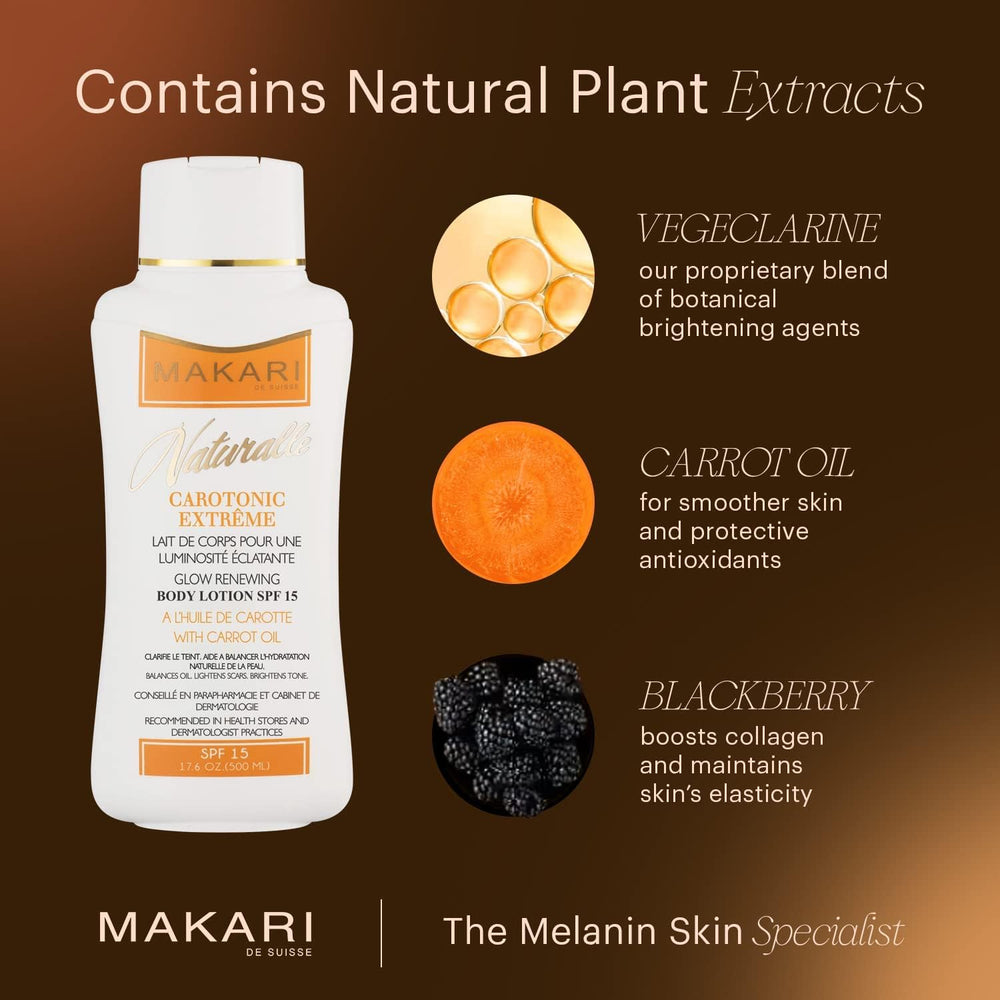 MAKARI Carotonic Extreme Lotion: texture douce et peau plus lisse après application