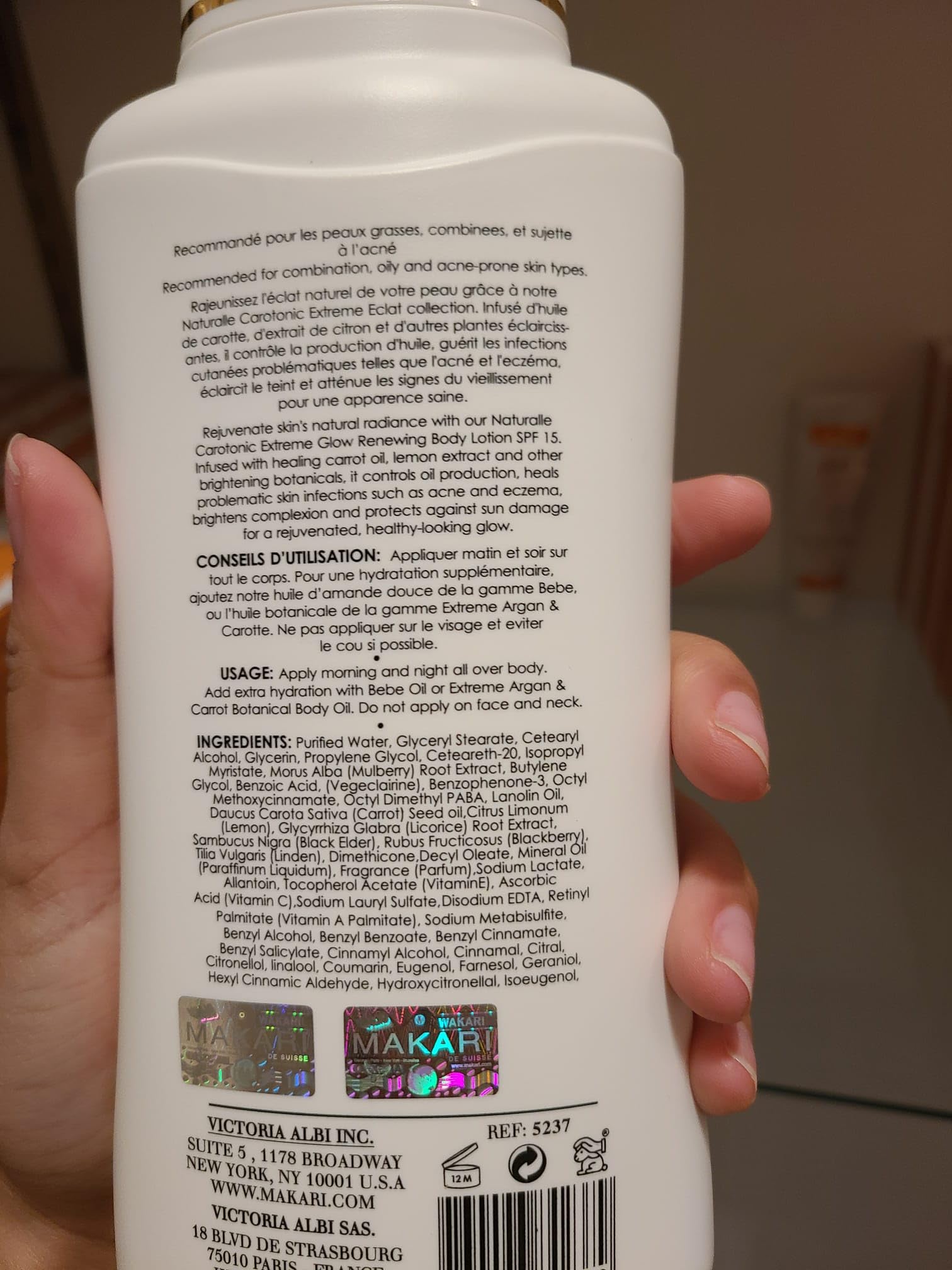 MAKARI Carotonic Extreme Lotion: usage quotidien pour un bien-être cutané durable