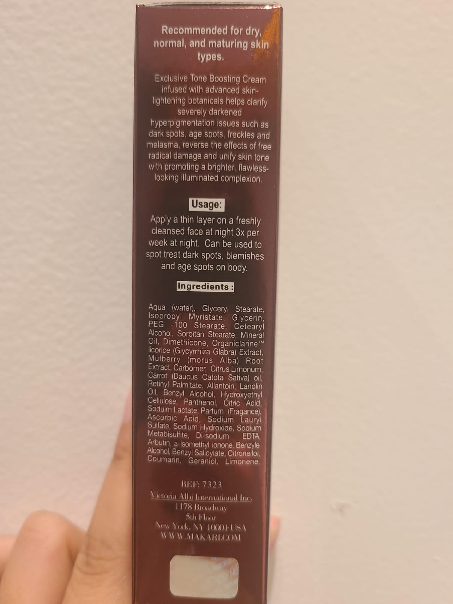 Peau plus lumineuse et douce après l’utilisation.