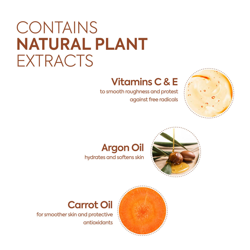 MAKARI Extreme Active Intense Carrot & Argan Oil Body Milk application-massage: massage agréable et nourrissant.