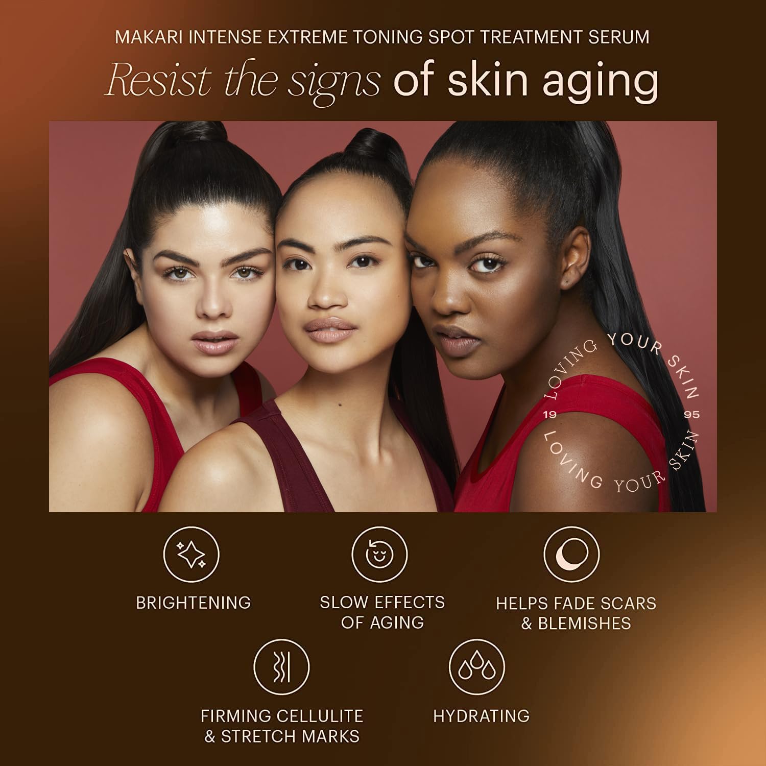 Makari Intense Extreme Toning Serum – emballage élégant reflétant la qualité du soin.