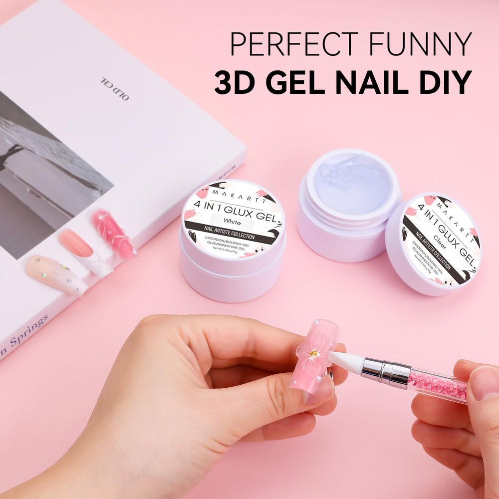 Makartt Gel colle UV pour fixation fiable des strass et décorations.