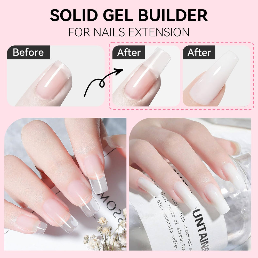 Makartt Gel d'extension pour ongles, application simple et tenue longue.