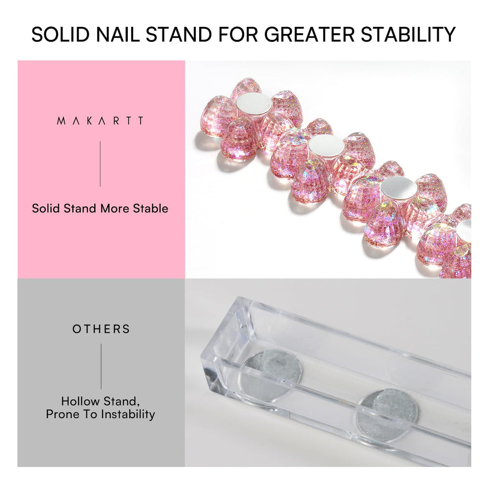 Makartt affichage ongles rose pour visualiser les designs