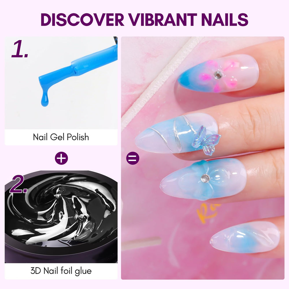 Makartt Application au pinceau facile pour dessiner des motifs foil sur les ongles