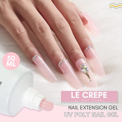 Application d'extensions d'ongles avec le gel Makartt.