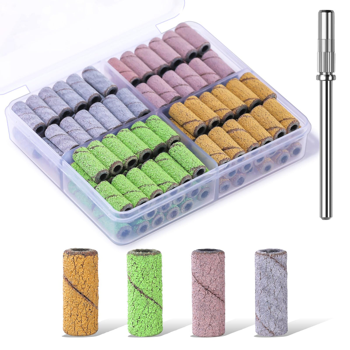 Makartt ensemble de bandes abrasifs pour préparation et finition des ongles