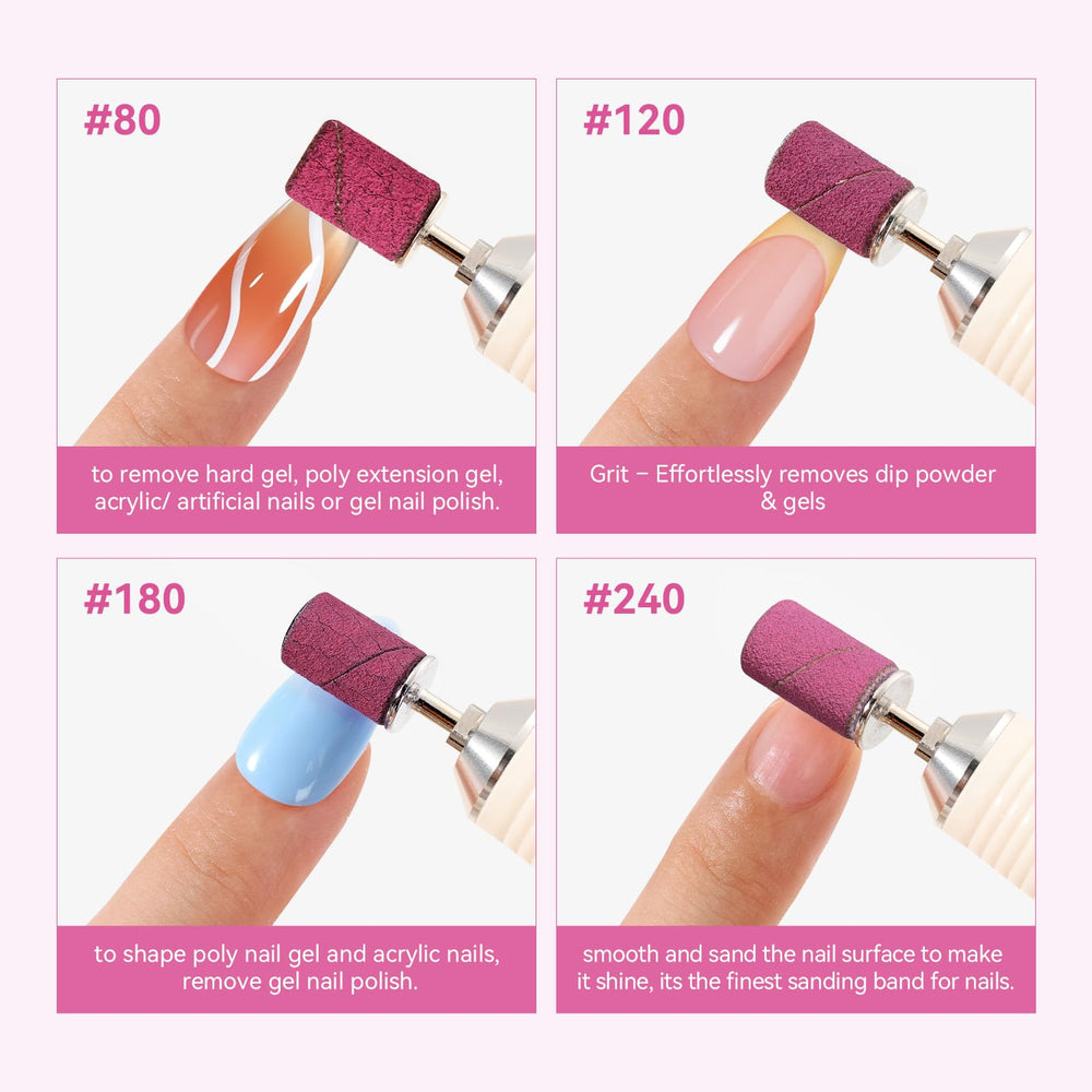 Bandes Makartt lissent et préparent les ongles avant gel ou acrylique.