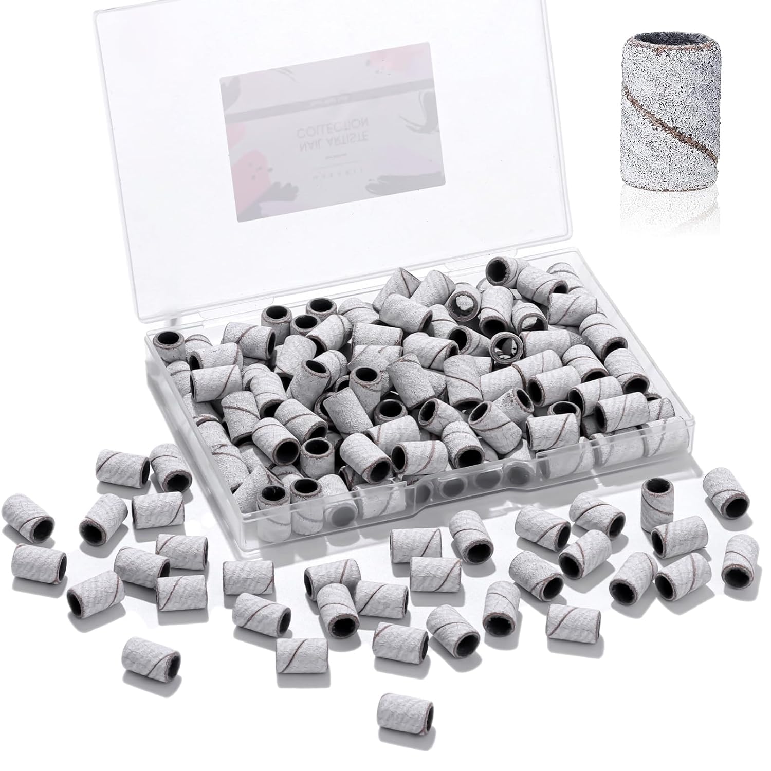 Bandes Makartt pour meule d’ongles, 100 pièces, grain 180, finition précise.