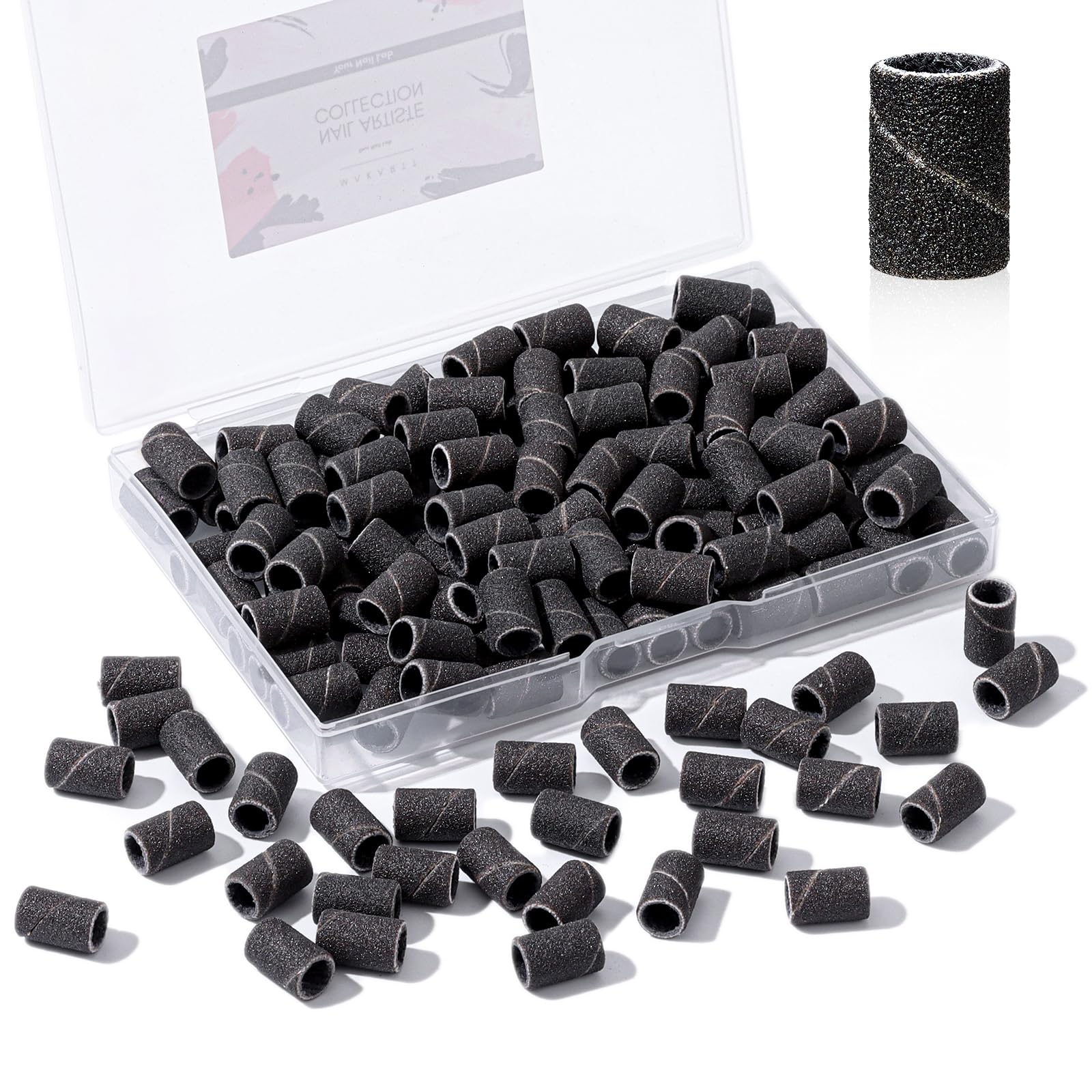 Makartt Bandes sablage pour ongles, 100 pièces, grain fin 240 pour lisser.